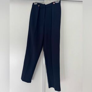 Topshop navy blue dress pant capris